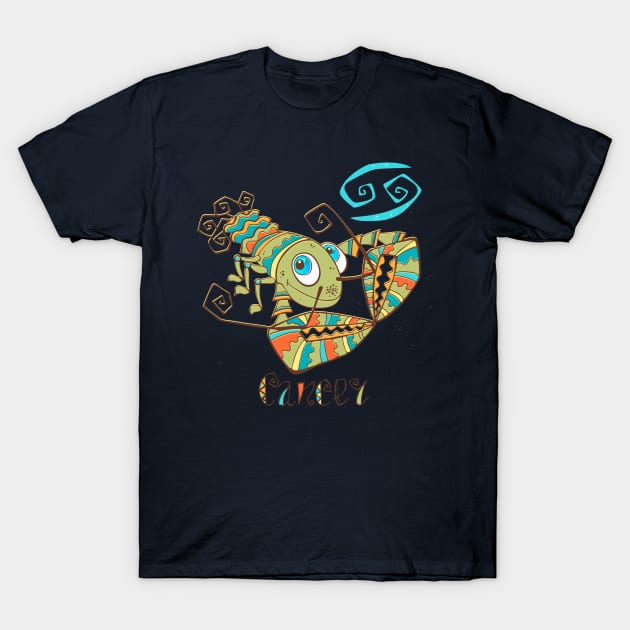 cancer zodiac children T-Shirt by Mako Design 